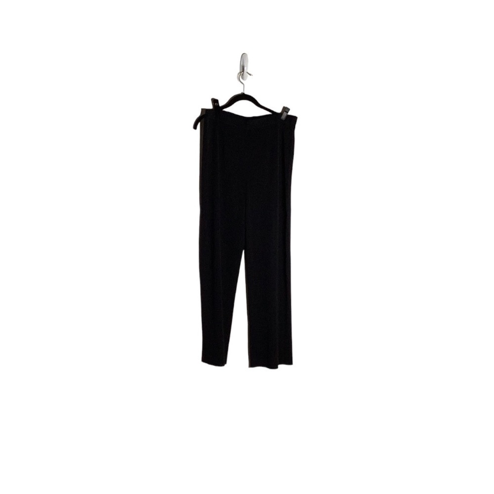 Misook Navy High Rise Wide Leg Knit Pant in Size XL
